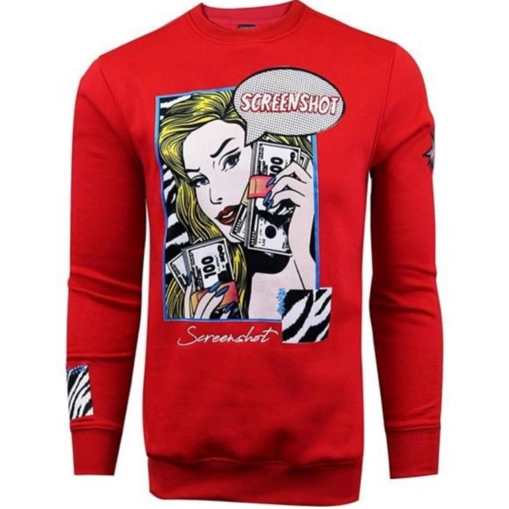 Screenshot Red Pop Art Women's Sweatshirt